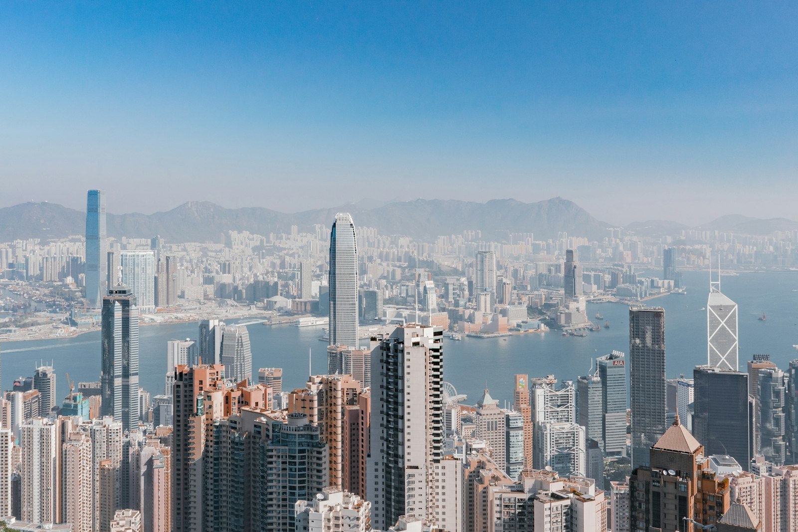 Hong Kong harbour skyline